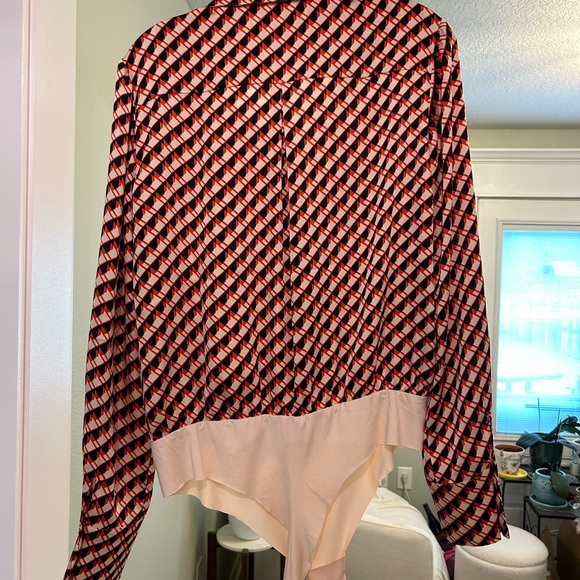 Favorite Daughter Red and Black Patterned Button Down Shirt - Picture 2 of 8